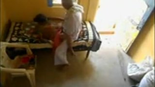 Horny old indian guy banging his maid pussy caught on hidden cam 