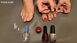 Toe Painting For Christmas! With Donna Hart 